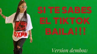 SI TE SABES EL TIKTOK BAILA🎀✨ VERSION DEMBOW DOMINICANO si soy chica ￼￼💚 [upl. by Olpe229]