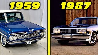 Chevrolet El Camino History  Evolution 1959  1987 4K [upl. by Auos940]