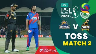 Toss  Karachi Kings vs Peshawar Zalmi  Match 2  HBL PSL 8  MI2T [upl. by Keppel]