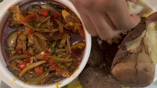 TIGER COCOYAM COCOYAM RECIPE how to cook ede eko  firstladykitchen [upl. by Drape491]