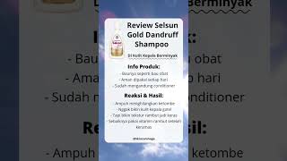 Review Selsun Gold Dandruff Shampoo selsun selsungold antiketombe shampoo shampooreview [upl. by Eeldivad]