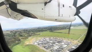 Air New Zealand  ATR 72600 ZKMVV  Inflight Landing Napier Airport [upl. by Peppi]