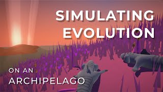 This is what happens when you run an evolution simulation on an archipelago 🧬ES 4 [upl. by Leasi]