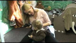 chiropractic adjustment for colic and ear infections on a child using kst [upl. by Suired117]