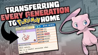 HOW EASILY CAN YOU TRANSFER POKEMON FROM EVERY GENERATION TO POKEMON HOMESWORDSHIELD [upl. by Irak]