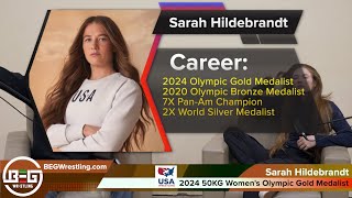 Sarah Hildebrandt  2024 Olympic GOLD Medalist joins BEG Wrestling [upl. by Valdes]