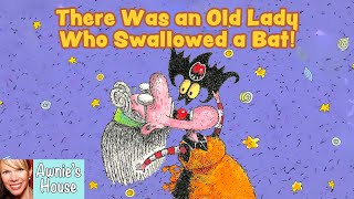 🦇 Kids Book Read Aloud THERE WAS AN OLD LADY WHO SWALLOWED A BAT A Very Funny Halloween Story [upl. by Tterag]