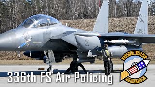 F15E Strike Eagles Fly Air Policing over Poland [upl. by Luthanen]