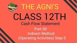 Part30 Cash flow from Operating Activities Indirect Method Step5Cash Flow Statement [upl. by Rentschler]