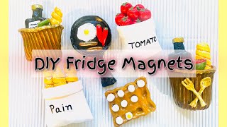 Crafting Magic DIY Fridge Magnets with Air Dry Clay tomato 🍅 bag  egg tray pain … [upl. by Caleb]