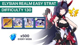 Elysian Realm Easiest 130 D Clear  Herrscher of Thunder  Honkai Impact 3 [upl. by Pitt777]