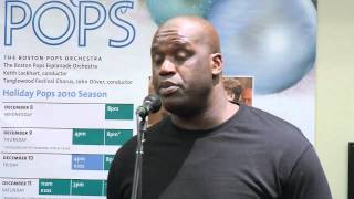 Shaquille ONeal Conducts The Boston Pops Press Conference [upl. by Kallick]