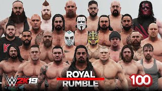 100 Man Royal Rumble Match  WWE 2K19 [upl. by Irami]