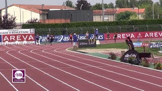 Albi 2015  Finale 200 m Cadettes Marine Mignon en 2406 [upl. by Llerred581]