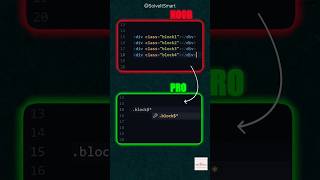 😂 Noob vs Pro🔥  HTML  DIV Class  Shortcut Trick  Software Developer  Solve It Smart [upl. by Fredelia149]