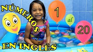 Números en ingles  del 1 al 20 para niños  Aprende Ingles [upl. by Nidya]