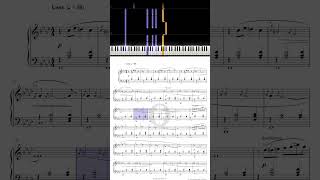 Gnossienne No 1 Erik Sastie  Falling Notes Piano Tutorial Synthesia [upl. by Anson]