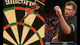 Two 9 Dart Finishes  Phil Taylor  2010 Premier League [upl. by Browne]