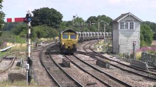 Freightliner Class 66 514 approaches Barnetby Station 6M16  Immingham  Ratcliffe Heavy Haul [upl. by Zeiger513]