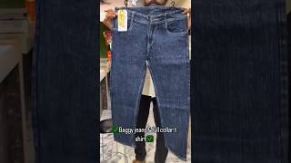 Baggy jeans for men  Baggy jeans  Collar Tshirt fashionzonemenswear [upl. by Arber304]