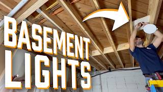 Installing Basement Lights [upl. by Eihtur]