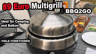 89 € Multigrill kann der was  BBQ2GO   The BBQ Bear [upl. by Philbin]