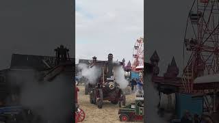 Haddenham Steam Rally 2024  Steam Whistle Blow  Huge Whistling Tones  Steaming Days british TRAC [upl. by Adnolor]