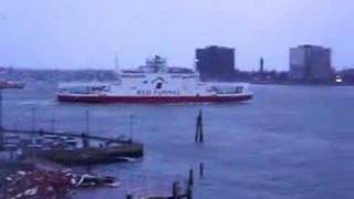 Red Funnel ferry quotRed Falconquot visits Portsmouth [upl. by Catharine]