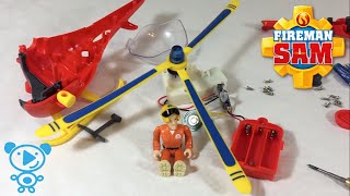 Fireman Sam Helicopter Toys Teardown Video for Children Kids [upl. by Nil]