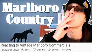 Cigarette Smoker Reacts to Vintage Marlboro Commercials [upl. by Bor]