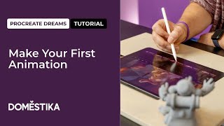 Procreate Dreams Tutorial Make Your First Animation by Brookes Eggleston  Domestika English [upl. by Ayam]