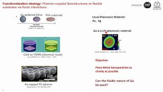 Fluidic interactions for plasmon coupled Nanostructures  PMRF annual review 2024 [upl. by Toney]