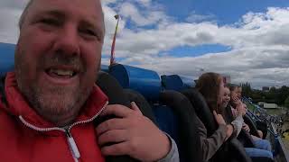 CLAYTON HACKETT TOPSPIN onride at Newcastle Hoppings 1962022 [upl. by Beitris]