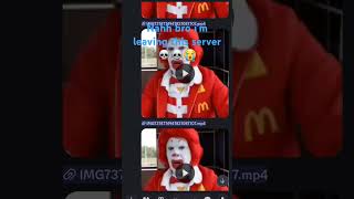 Ronald McDonald Disappointed ronaldmcdonald dissapointed shorts memes funny [upl. by Anerys319]