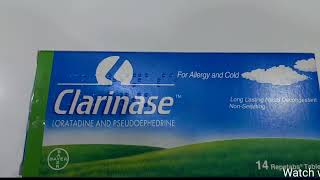 Clarinase for allergy and cold uses and benefits sideeffects review  Medic Health [upl. by Clyde]