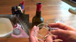 Cutting glass bottles into rings easily with thermal stress [upl. by Rozelle136]