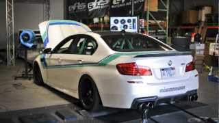 IND F10 M5 Dyno  Eisenmann Race Exahust amp Gruppe M Intake [upl. by Mungo]