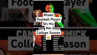 Miami Football Player Starts 9th College Season [upl. by Aggappera]