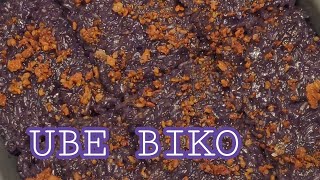 HOW TO MAKE UBE BIKO WITH LATIK TOPPINGSUBE BIKO RECIPEFilipino food creations [upl. by Hgielak]