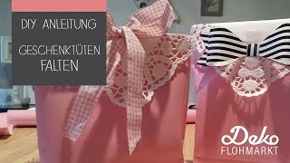 DIY Anleitung  Geschenktüten basteln und falten [upl. by Laynad]