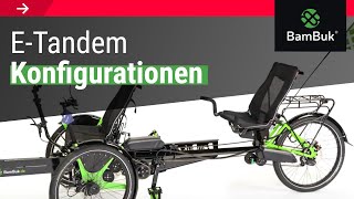 BamBuk ETandem Konfigurationen  ETrike Tandem 🇩🇪 [upl. by Clemmy656]