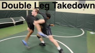 Double Leg Takedown Basic Neutral Wrestling and BJJ Moves and Technique For Beginners [upl. by Grogan]