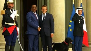 Début du sommet UEAfrique sur la crise migratoire à lElysée [upl. by Wiltz]