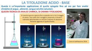 LA TITOLAZIONE ACIDO  BASE [upl. by Meras]