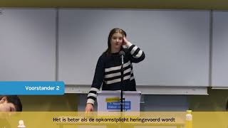 DEBAT  NK Debatteren havovwo  Opkomstplicht herinvoeren 2023 [upl. by Yntrok672]