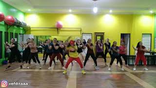 SARANGHAE REMIX VIRAL TIK TOK  Dance Fitness  Zumba  Edita Febriana Location [upl. by Gnilyam]