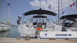 VIDEO CHECKIN BENETEAU OCEANIS 48  FURLING MAIN SAIL [upl. by Alra]