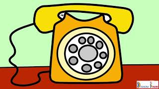 Disegnare un telefono fisso vintage [upl. by Anerys]