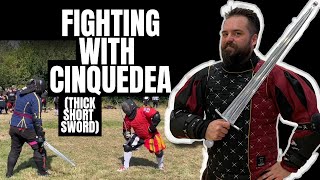 Sparring with THICK Short Swords or Cinquedea [upl. by Rudman]