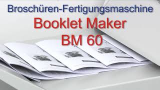 Bookletmaker Plockmatic BM 60 [upl. by Airdnek915]